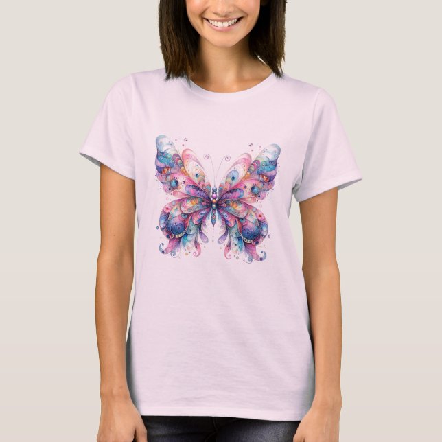 T-shirt papillon unique (Devant)