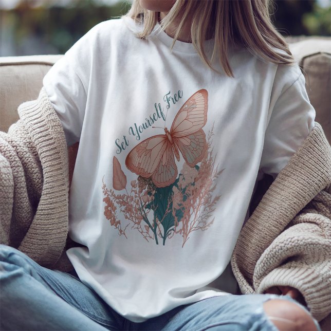 T-shirt Papillon vintage sur Flower (Créateur téléchargé)