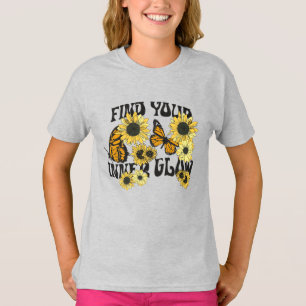 T-shirt Papillon vintage   Trouvez votre lumière intérieur