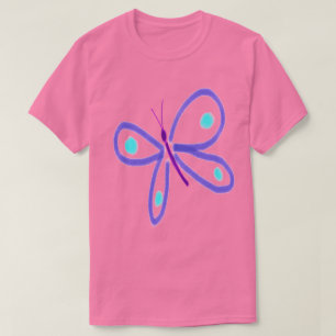 T-shirt Papillon Violet Art à Porter