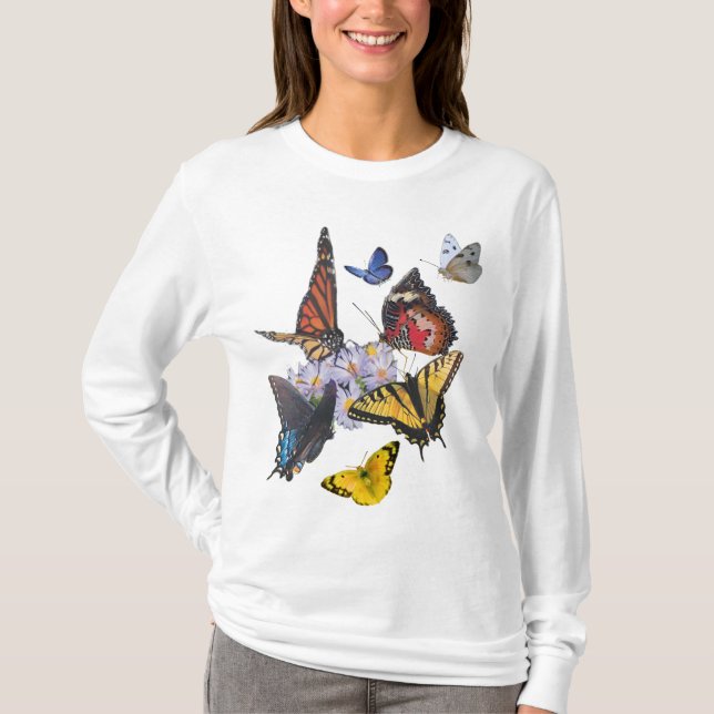T-shirt papillons 20-1026 (Devant)
