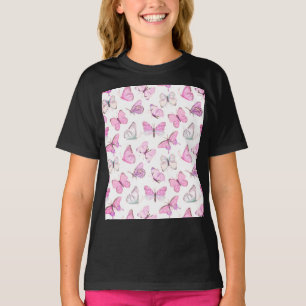 T-shirt papillons apportent des vitres douces
