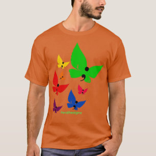 T-shirt Papillons arc-en-ciel