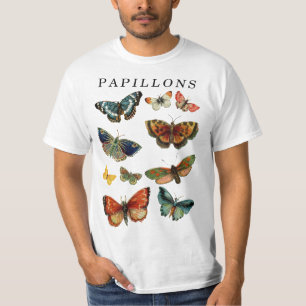 T-shirt Papillons Butterfly Vintage