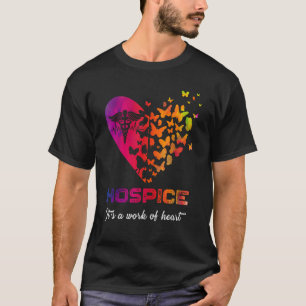 T-shirt Papillons cardiaques Hospice Infirmière Appréciati