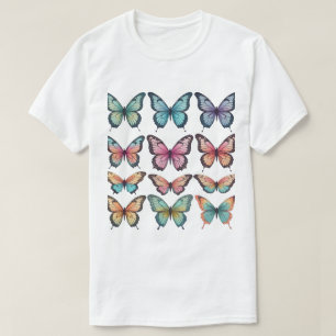 T-shirt Papillons Clip Art Générés par l'IA