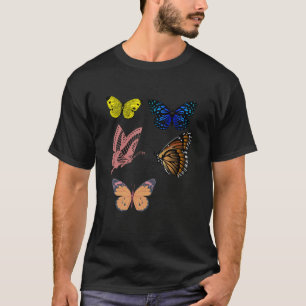 T-shirt Papillons colorés