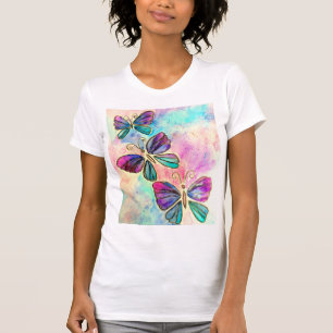 T-shirt Papillons colorés