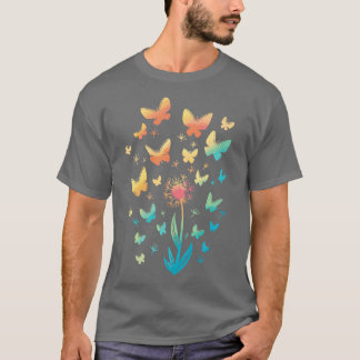 T-shirt Papillons Dandelions printemps été