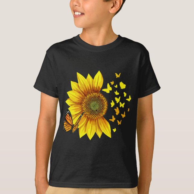 T-shirt Papillons de tournesol (Devant)