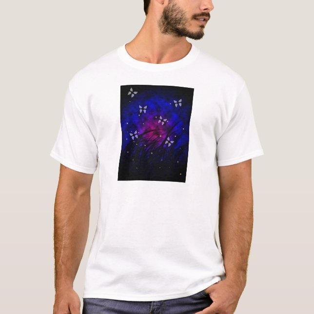 T-shirt Papillons en chemise de nuit (Devant)