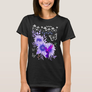 T-shirt Papillons Et Colibris Trouvent La Butte Du Jardin