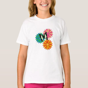 T-shirt Papillons et Fleurs