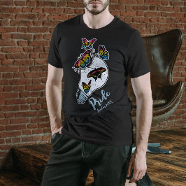 T-shirt Papillons LGBTQ dans les couleurs du drapeau Panse