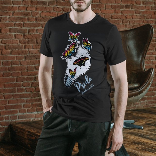 T-shirt Papillons LGBTQ dans les couleurs du drapeau Panse (Créateur téléchargé)