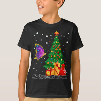 T-shirt Papillons Lover Cadeau Père Noël Papillon Noël