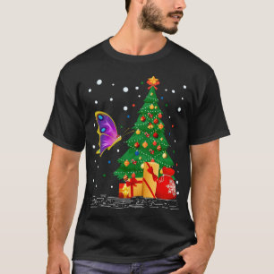 T-shirt Papillons Lover Cadeau Père Noël Papillon Noël