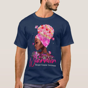 T-shirt Papillons Noirs Femmes Pink Ribbon Cancer du sein