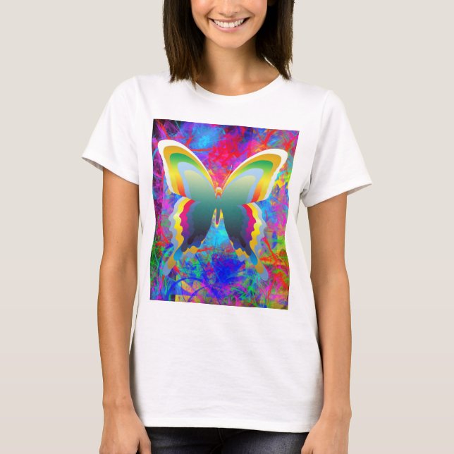 T-shirt Papillons psychédéliques (Devant)