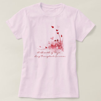 T-shirt Papillons roses - chemise de survivant de greffe
