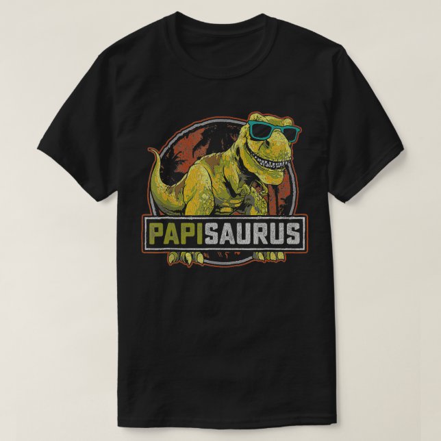 T-shirt Papisaurus T Re Dinosaur Papi Saurus Family Matchi (Design devant)