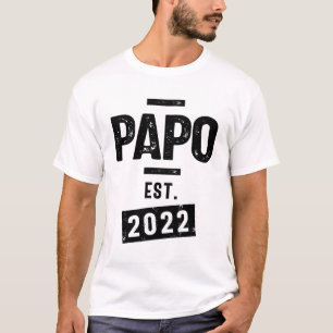 T-shirt Papo Est. 2022   Journée de la Fête des pères et d