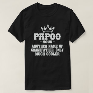 T-shirt Papoo Définition Drôle Signification Cool Grandpa