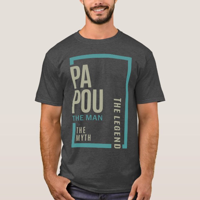 T-shirt Papou Le Mythe (Devant)
