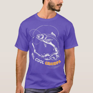T-shirt Papounet super cool Grand-père t  pêche au saumon 