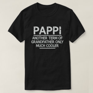 T-shirt Pappi Définition Funny Meaning Cool Grandpa Poison