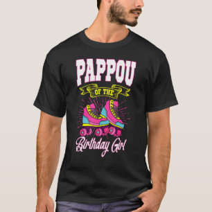 T-shirt Pappou De L'Anniversaire Fille Roller Patins Anniv