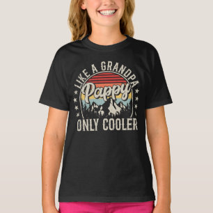 T-shirt Pappy Like a Grand-père Only Glacière Retro Girl