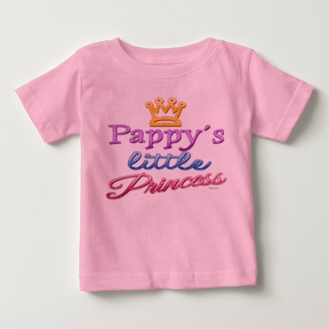 T-shirt Pappy's Little Princess Baby Toddler (Devant)