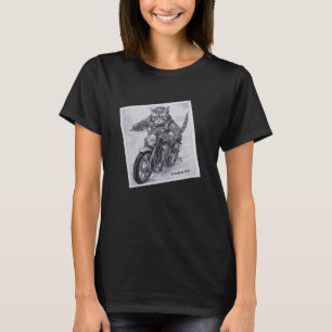 T-shirt Papy Chat 1938 Avec Sa Moto Photo Ancienne Gr