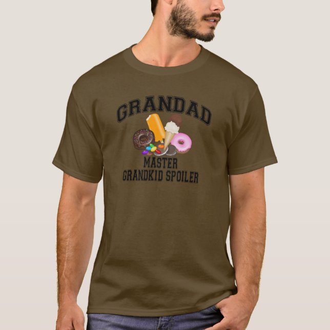 T-shirt Papy de spoiler de Grandkid (Devant)