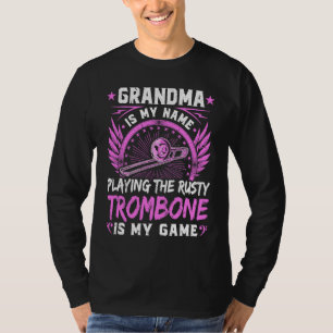 T-shirt Papy Trombone Fumé Humour Adulte Grand-mère Trombo