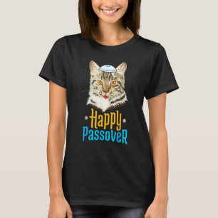 T-shirt Pâque Joyeuse Pâque Chat Seder Fête Juive