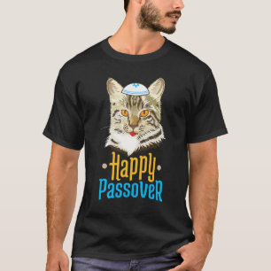 T-shirt Pâque Joyeuse Pâque Chat Seder Fête Juive