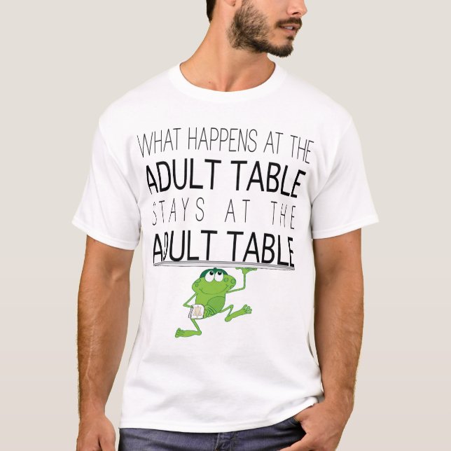 T-shirt Pâque "La Table Adulte "T-Shirt Basic Homme" (Devant)