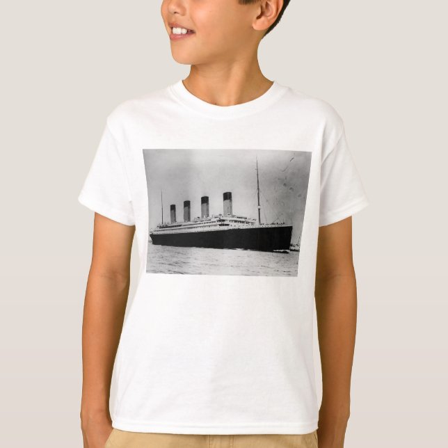 T-shirt Paquebot RMS Titanic de revêtement de passager (Devant)