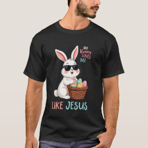 T-shirt Pâques Aucun Lapin Ne M'aime Comme Jésus Enfants C