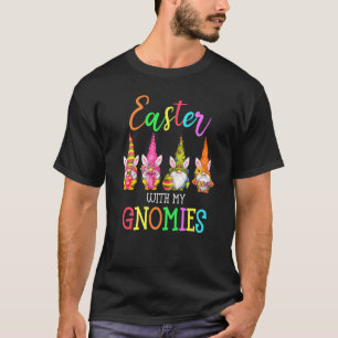 T-shirt Pâques Avec Mes Gnomies Joyeux Lapins De Pâques Oe