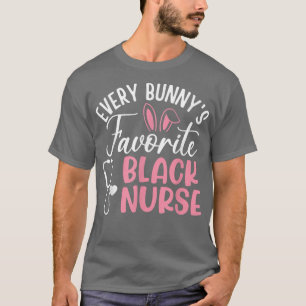 T-shirt Pâques chaque lapin Favorite Black Nurse Africaine