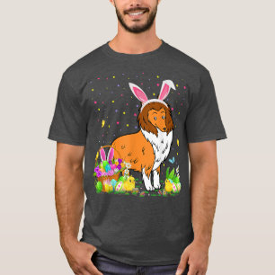 T-shirt Pâques Collie Chien Lapin Chasse aux oeufs Collie 