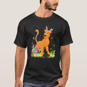 T-shirt Pâques Cougar Bunny Oeuf Chasse Cougar Pâques Sund