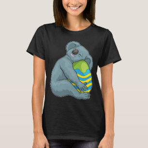 T-shirt Pâques de koala Œuf de Pâques Dormant