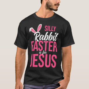 T-shirt Pâques De Lapin Silly Est Pour Jésus Religion Chré