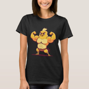 T-shirt Pâques de renforcement musculaire de poulet