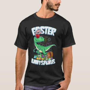 T-shirt Pâques Dinosaure Bunny Chasse aux oeufs Enfants Ga