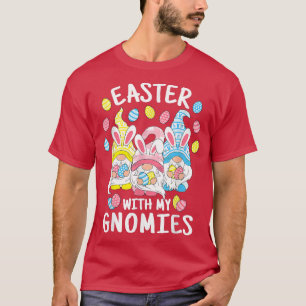 T-shirt Pâques Drôle Avec Mes Gnomies Joyeux Boeuf De Pâqu